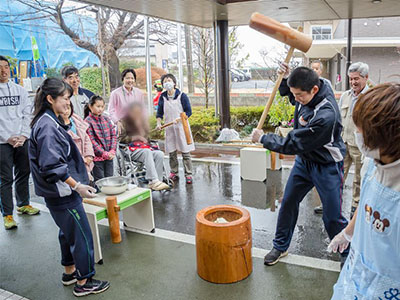 野球部員と清風園の絆